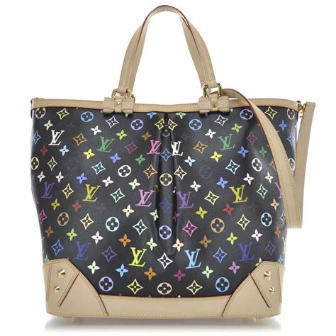 LOUIS VUITTON Monogram Multicolor Sharleen GM Black